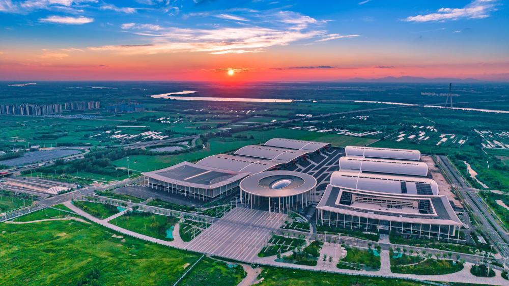 位于济南新旧动能转换起步区的黄河国际会展中心一期已经建成启用。（受访者供图）