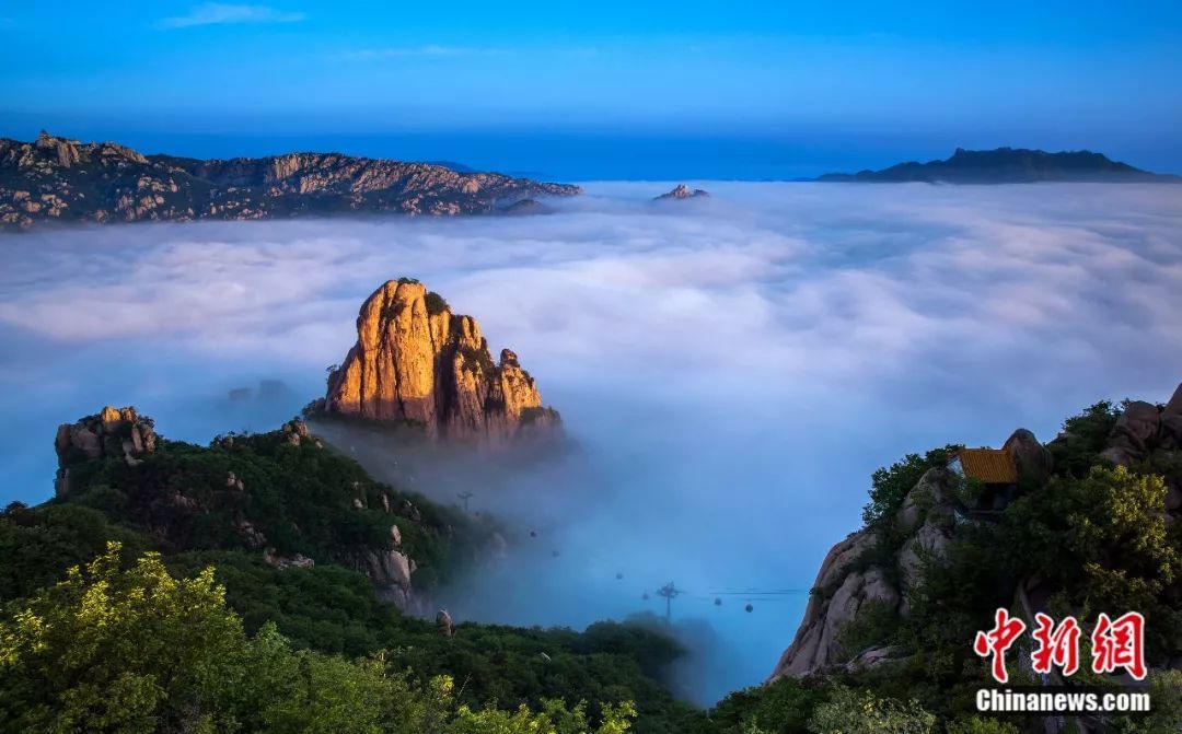 五莲山“腾云驾雾”。日照市委宣传部供图