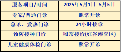 “五一”假期江西省直医院门诊安排来了