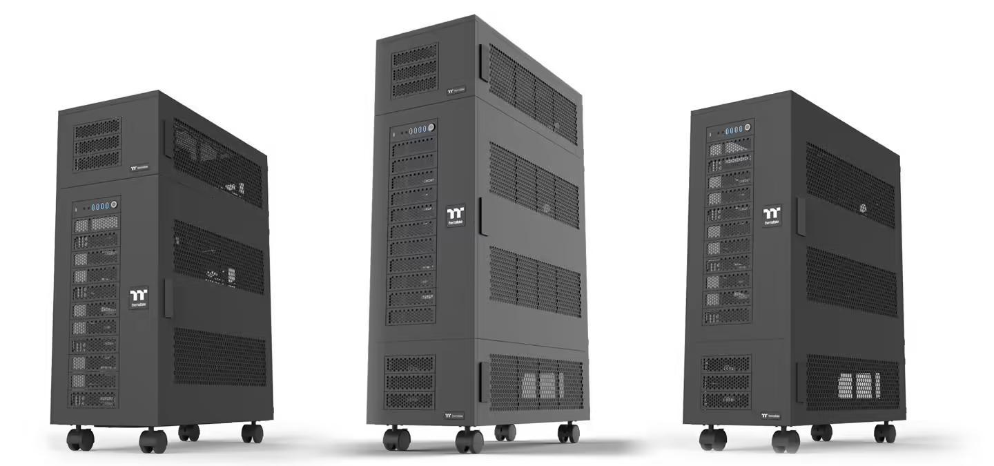 曜越推出AX700工作站机箱:18 盘位,可加装AX100扩充舱