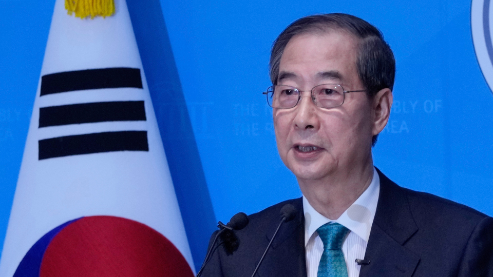 韩德洙宣布参加下月韩国总统选举