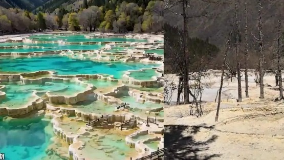 游客吐槽四川黄龙景区变“黄土沟壑”，景区：处于枯水期，执行淡季门票