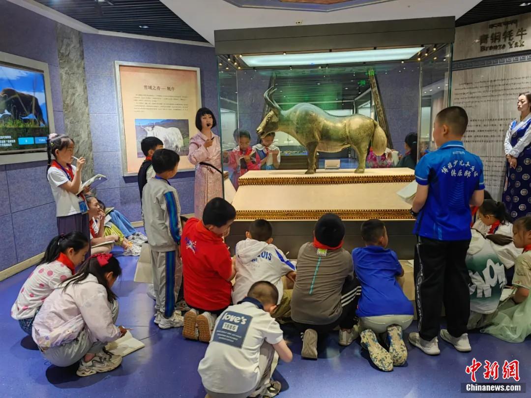 天祝县博物馆举办铜牦牛实地研学活动（资料图）　天祝县博物馆供图