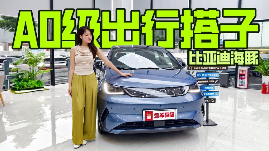 12.58万元，续航520km+冷暖冰箱，比亚迪海豚卷翻10万级车型