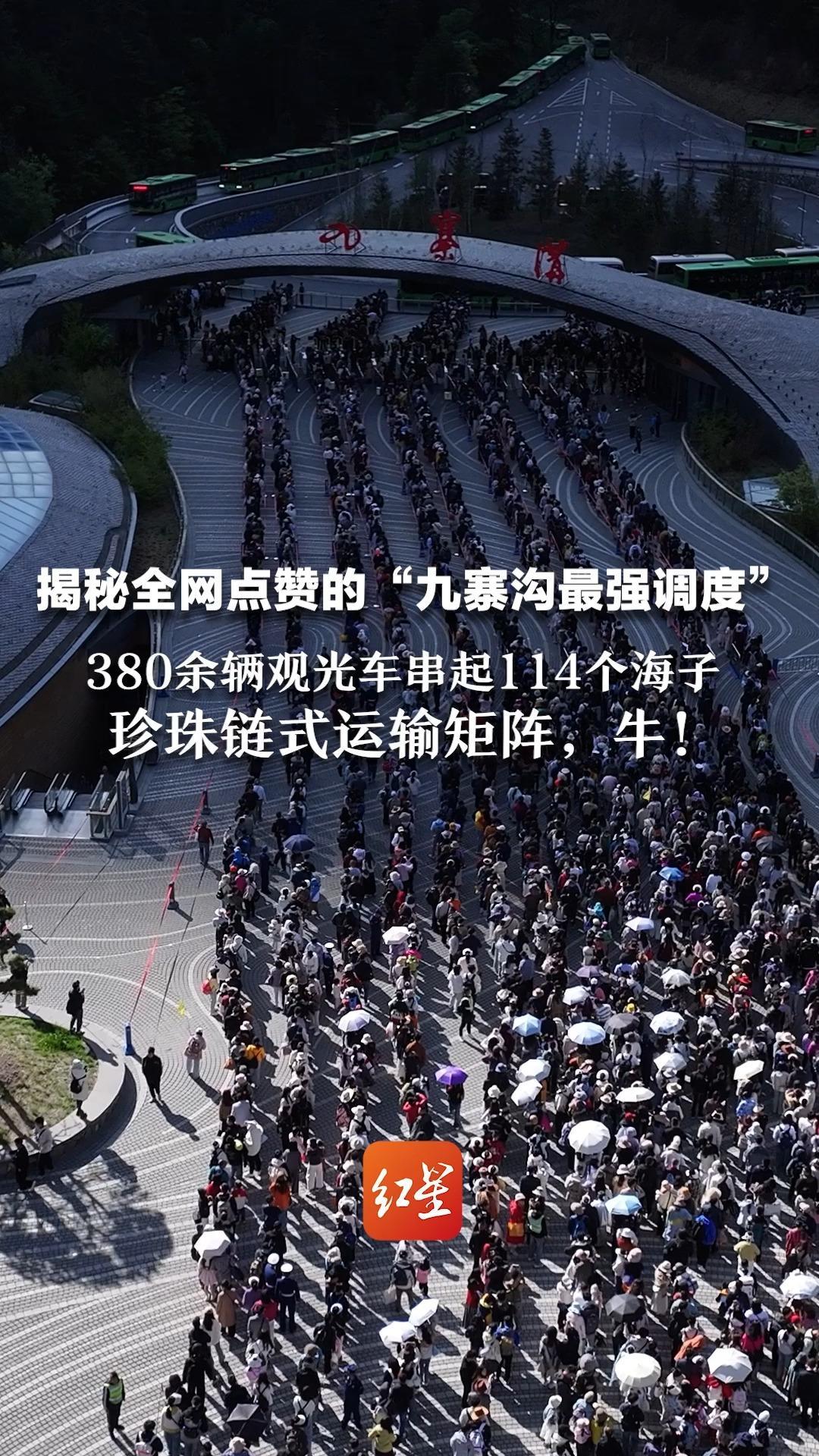 揭秘爆红的“九寨沟最强调度”  380余辆观光车串起114个海子  珍珠链式运输矩阵，牛