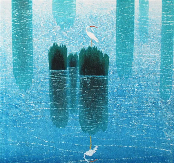 肖清江《倩》版画1995