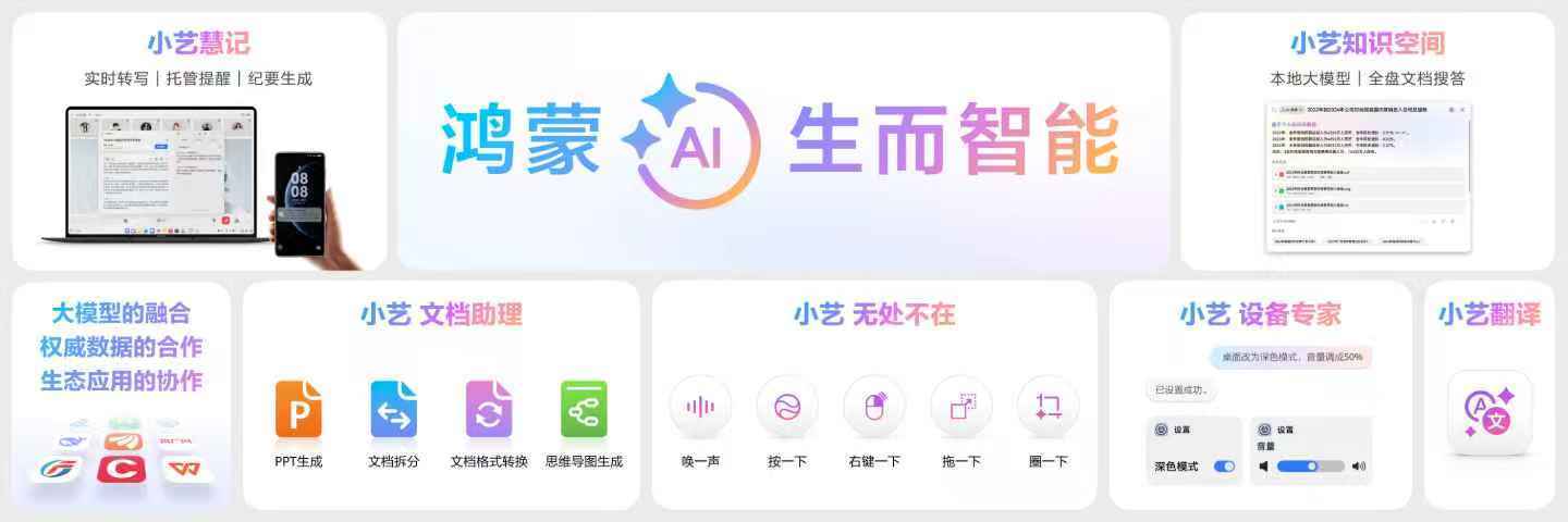 鸿蒙电脑生而智能:硬件、系统、应用与AI深度融合