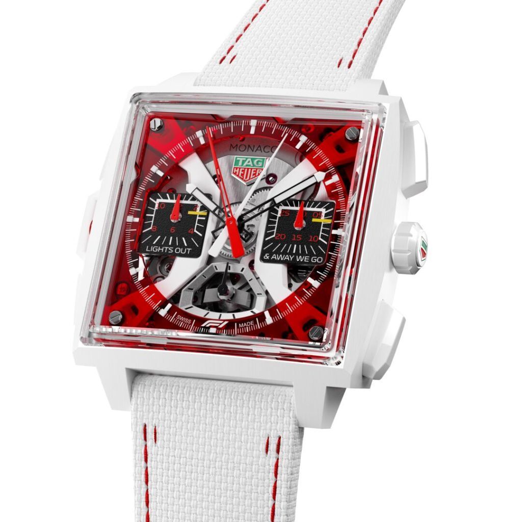 TAG HEUER泰格豪雅摩纳哥系列双秒追针计时码表F1款