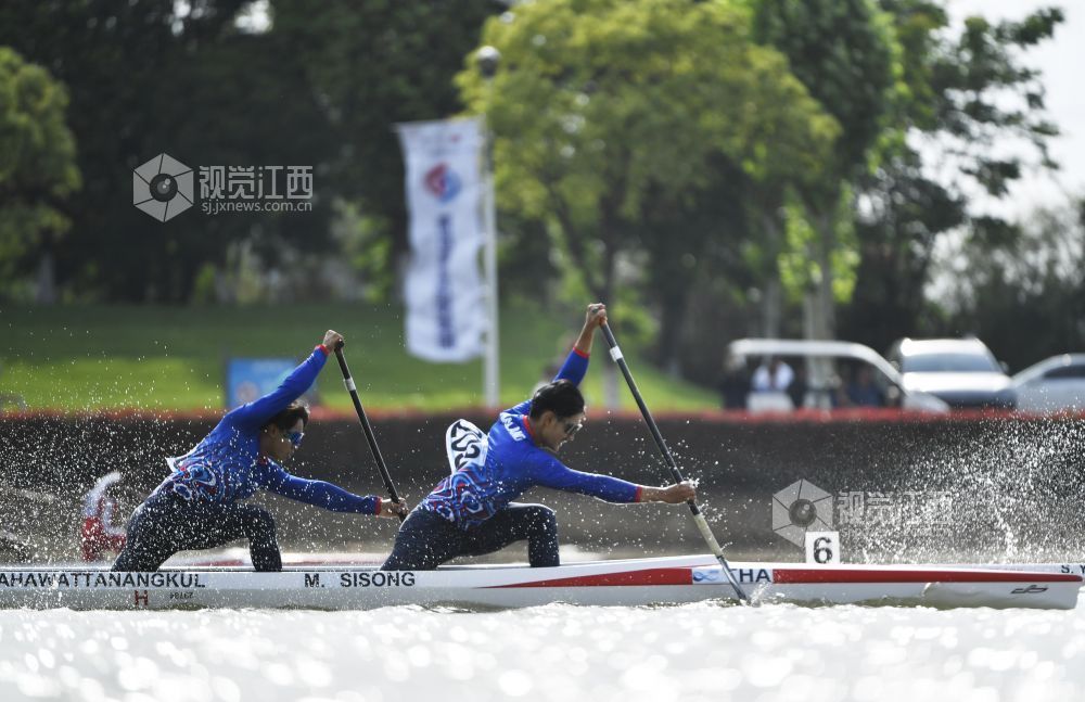 5月9日，江西南昌高新區(qū)的南昌瑤湖國(guó)際水上運(yùn)動(dòng)中心，2025年亞洲皮劃艇靜水錦標(biāo)賽進(jìn)入第二個(gè)比賽日。