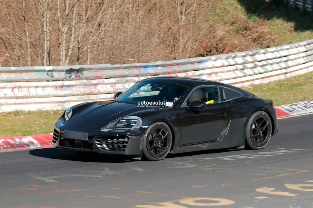 保时捷718 Cayman电动原型车现身纽北测试
