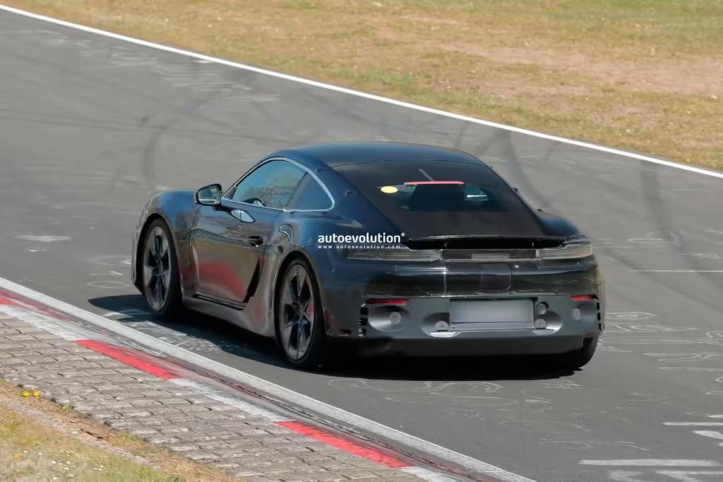 保时捷718 Cayman电动原型车现身纽北测试