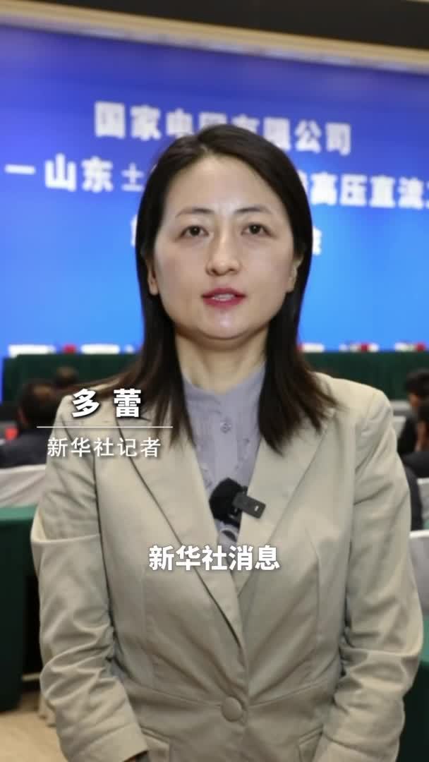 新华社消息｜“陇电入鲁”工程正式投产运行