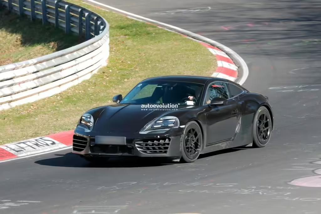 保时捷718 Cayman电动原型车现身纽北测试