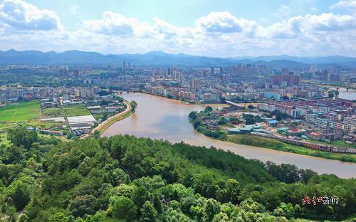 会昌县城。大江网视觉江西朱海鹏摄