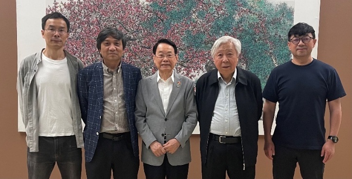 萧晖荣教授与在京艺术家留影