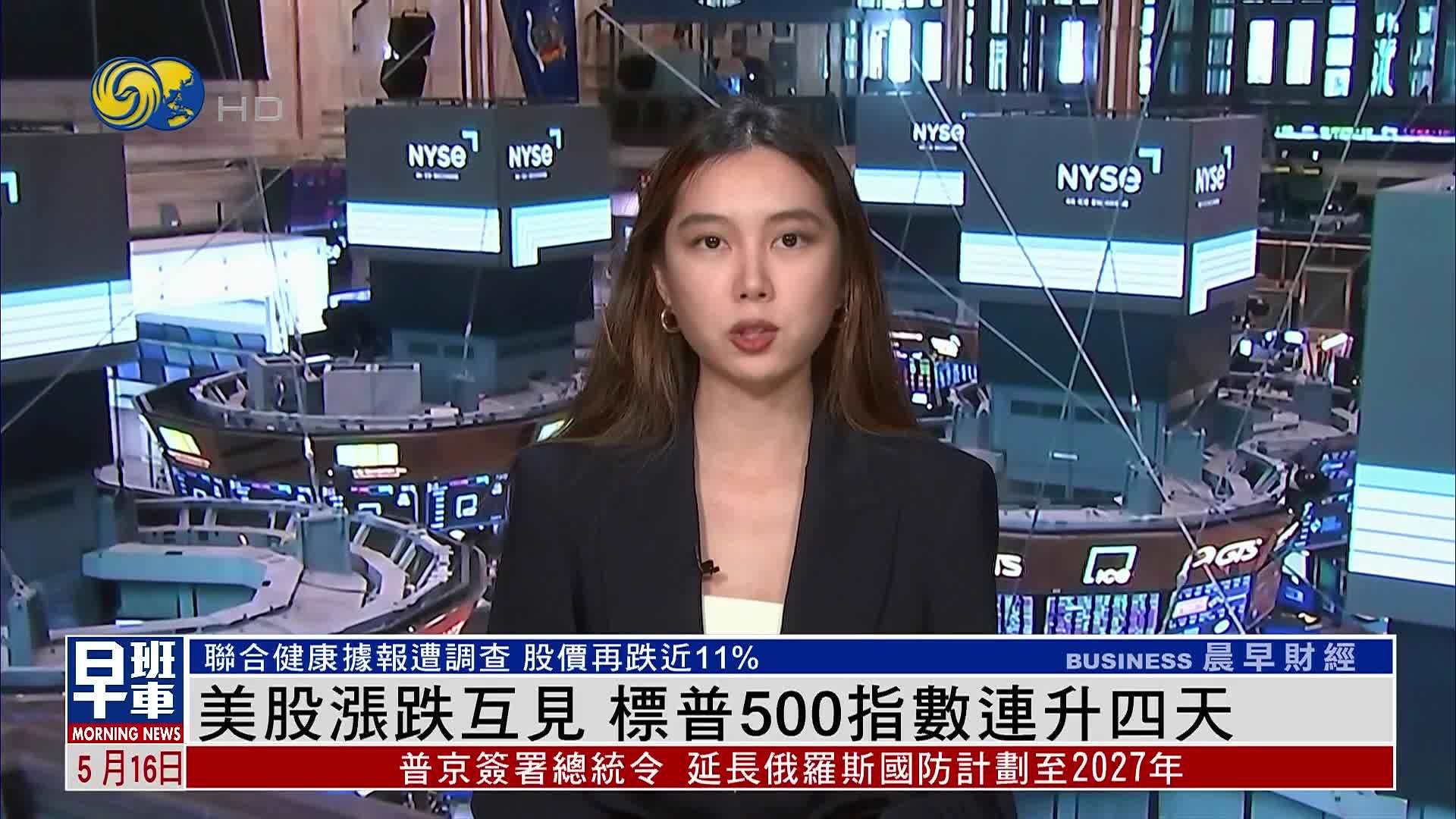 美股收盘｜美股涨跌互见 标普500指数连升四天