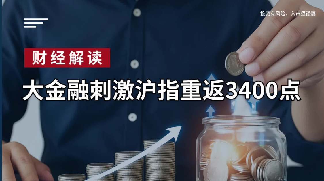 大金融刺激沪指重返3400点