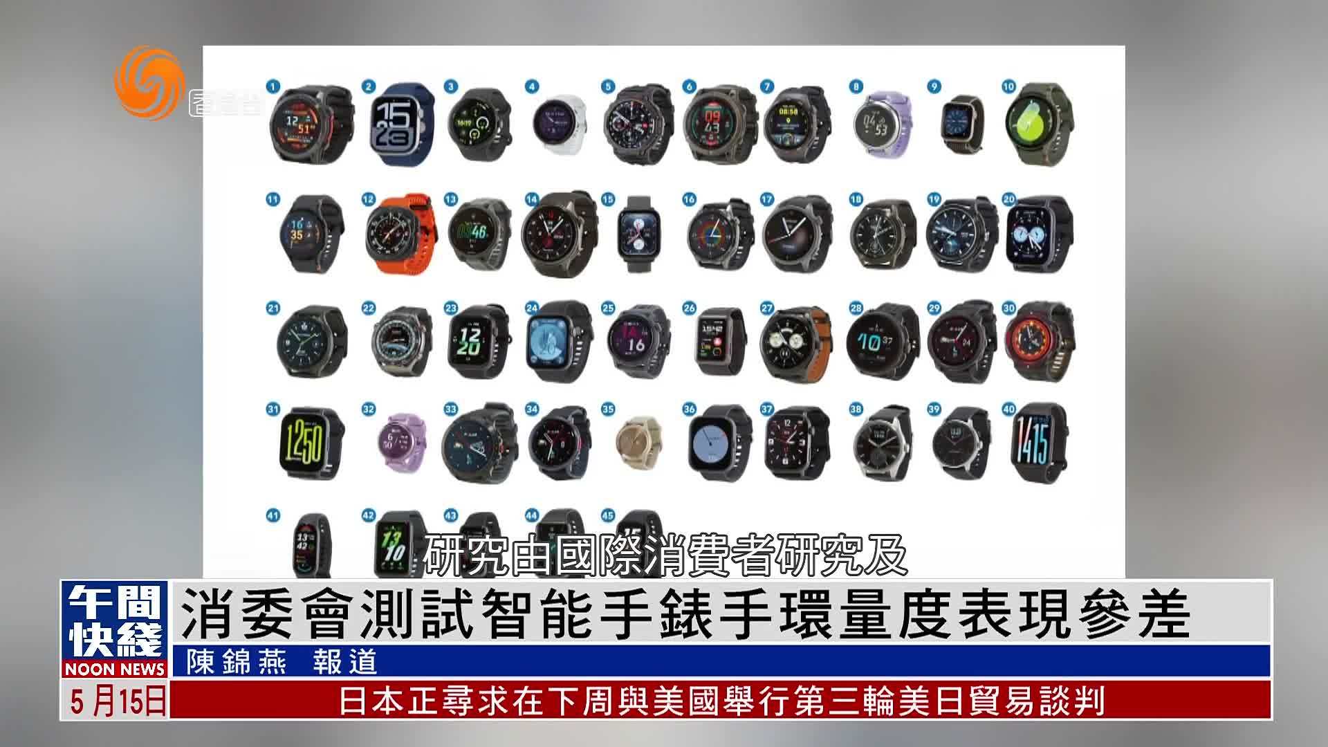 粤语报道｜香港消委会测试智能手表手环量度表现参差