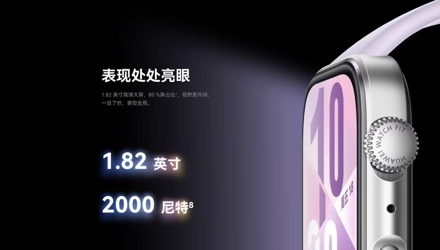华为WATCH FIT 4智能手表发布:1.82英寸屏幕、蓝牙通话,999元起