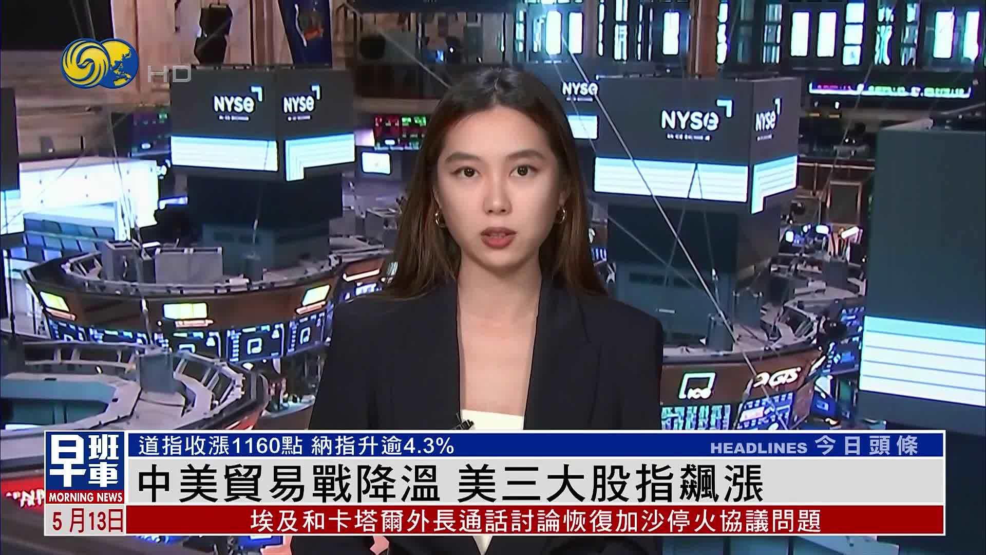 美股收盘｜中美贸易战降温 美国三大股指飙涨