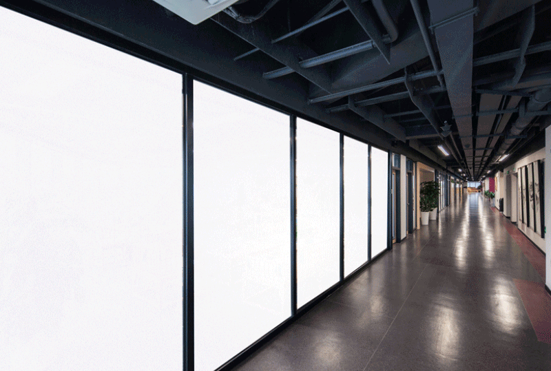 智能调光玻璃应用于办公室示意图via网络