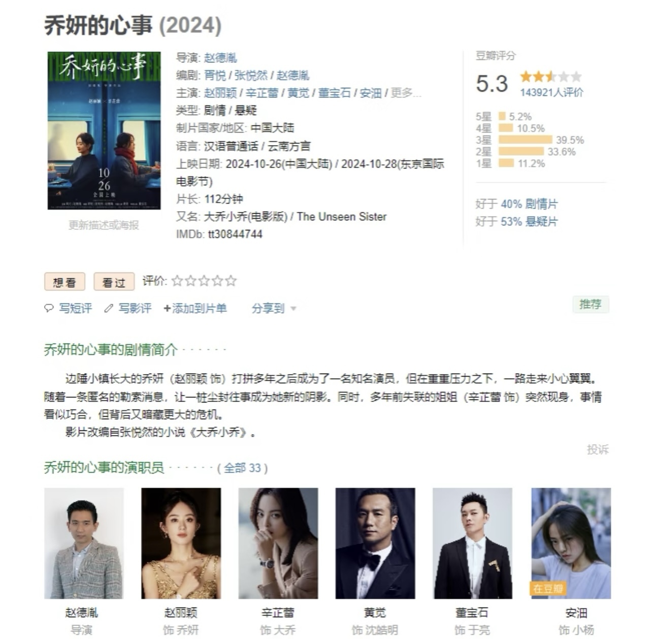 赵丽颖被曝新恋情！男方为《乔妍的心事》导演赵德胤