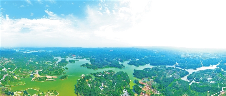 信丰县：生态水库 风景如画（图）