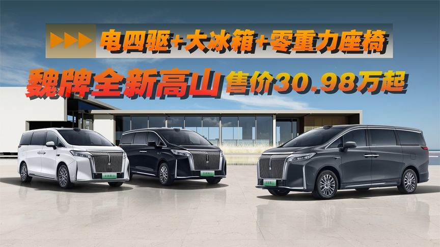 电四驱+大冰箱+零重力座椅，魏牌全新高山售价30.98万起