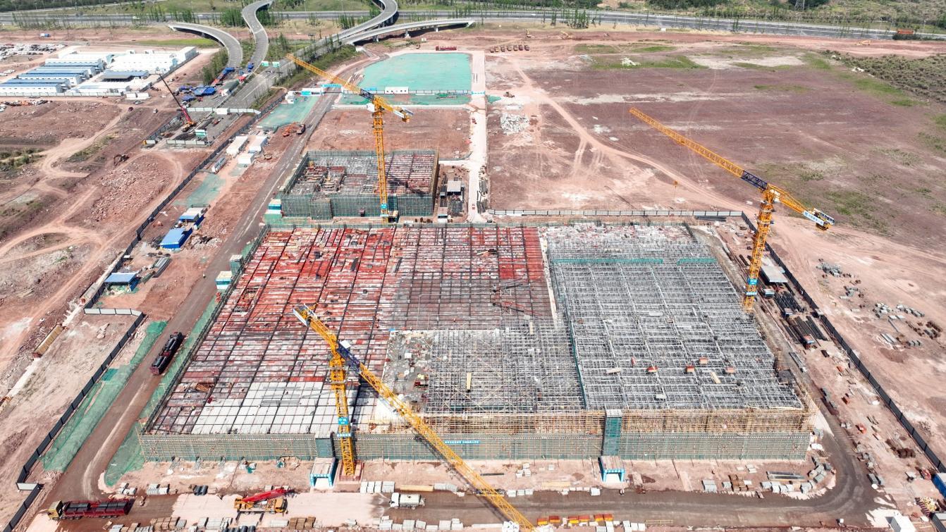 ▲重庆奕能碳化硅模组生产基地项目。(市发展改革委供图)