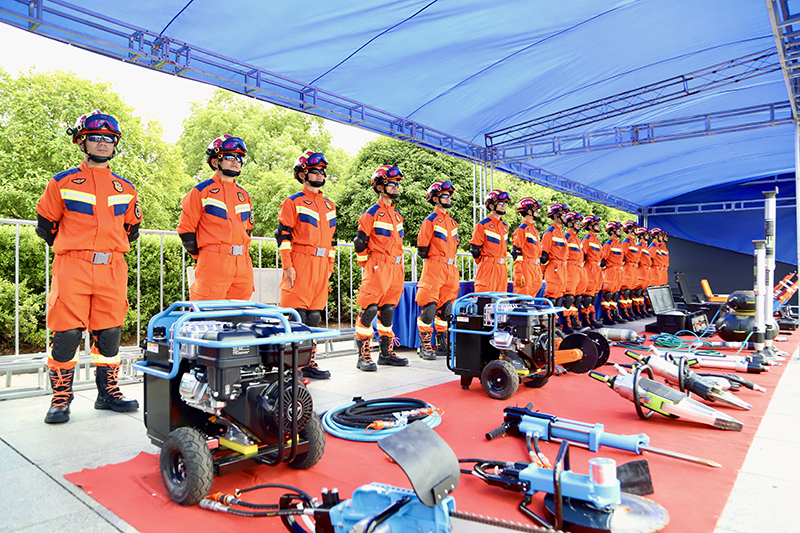 ▲高精尖救援装备展示