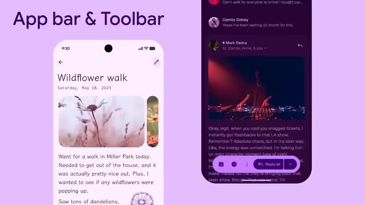 安卓16首秀:谷歌Material 3 Expressive设计前瞻,色彩更具表现力、风格更个性化