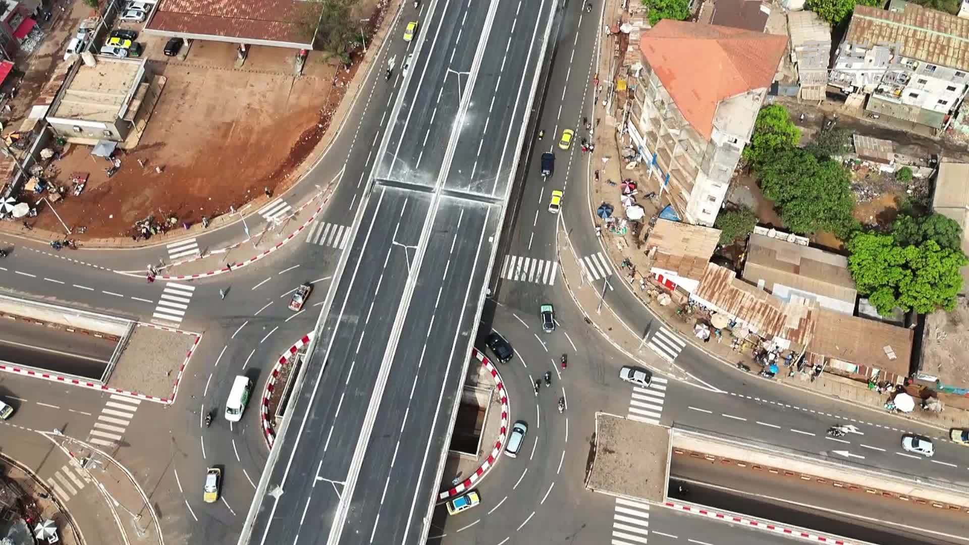 中企助力几内亚首都打通交通堵点