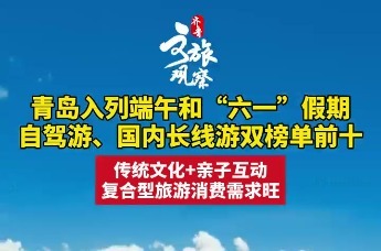 青岛入列端午和“六一”假期自驾游、国内长线游双榜单前十