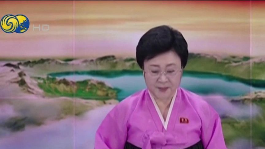 画面曝光：朝鲜中央电视台播报驱逐舰下水重大事故