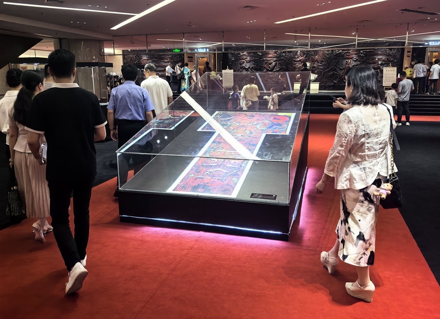 通过3D打印技术复原文物搭建的展陈空间 张玲 摄