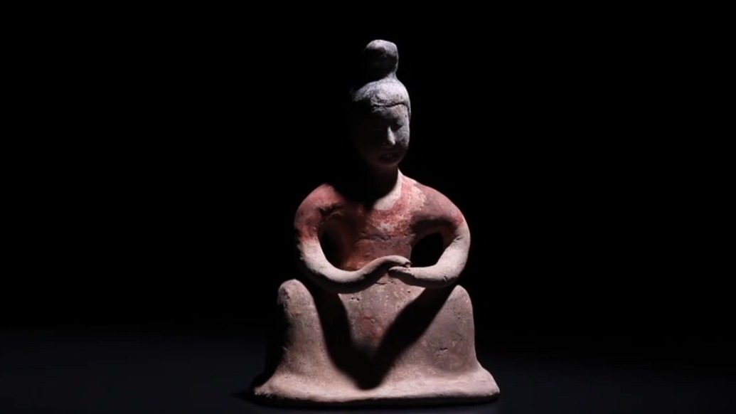 来灵台县博物馆开启唐代彩绘俑“手办盲盒”