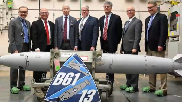美国新型核弹B61-13亮相，威力是广岛原子弹24倍