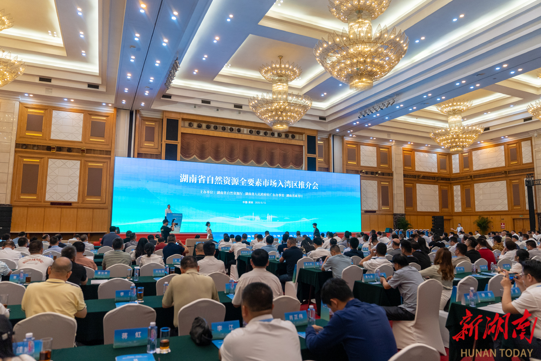 5月16日，湖南省自然资源全要素市场入湾区推介会在深圳举行。湖南日报全媒体记者 傅聪 摄