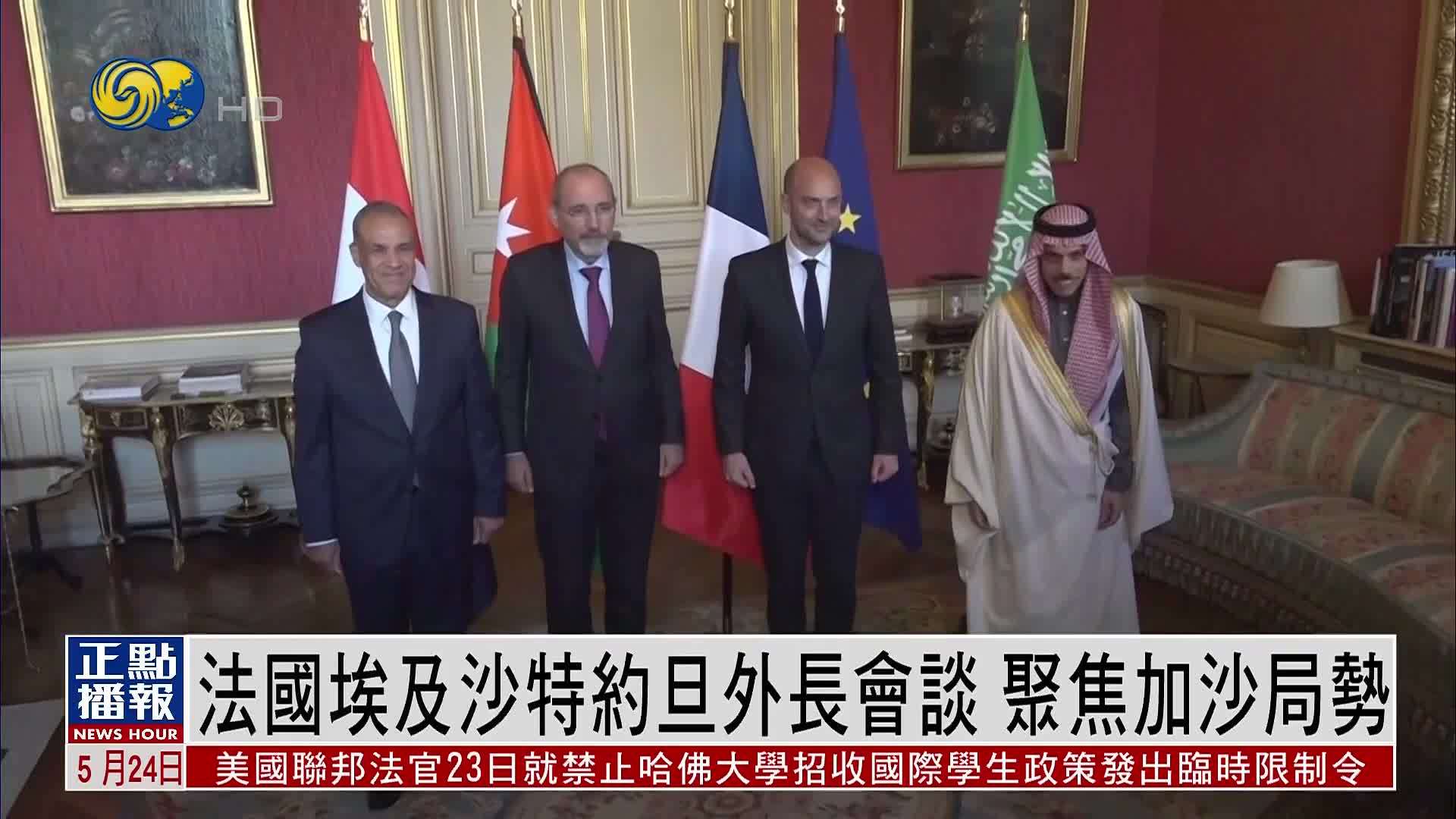 法国埃及沙特约旦外长会谈 聚焦加沙局势