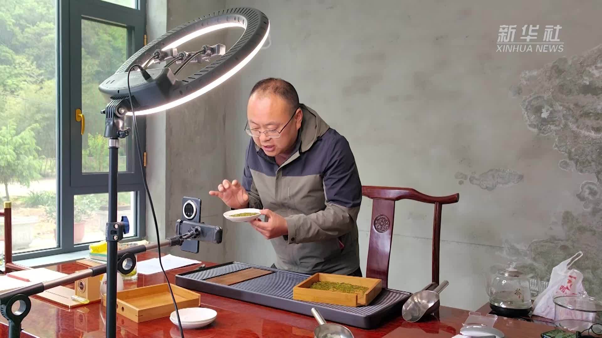 新华全媒+｜一部手机让西部山乡茶叶走俏市场