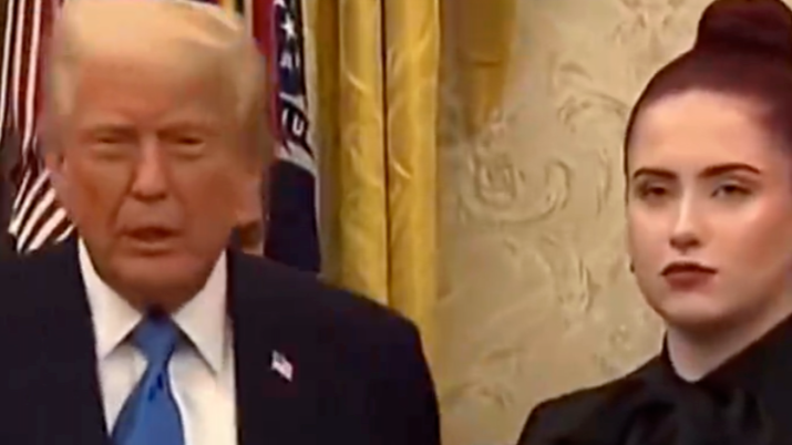 女子在白宫见特朗普，因一脸嫌弃而走红，事后解释：我不是共和党人…解放巴勒斯坦