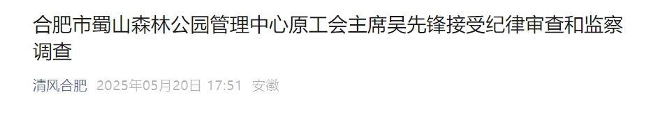 马鞍山、宣城、合肥反腐：3人被查！