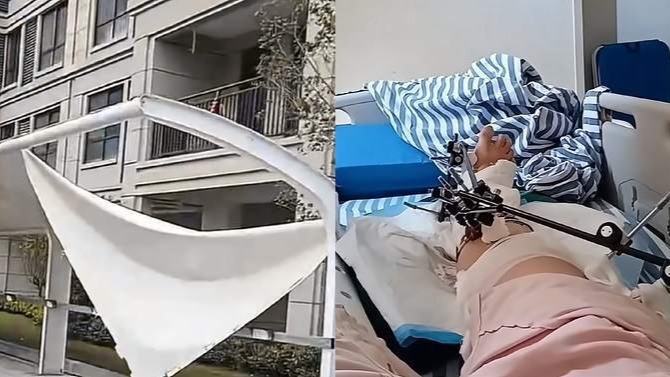 女子12楼坠落生还，向丈夫喊我还没死快打120