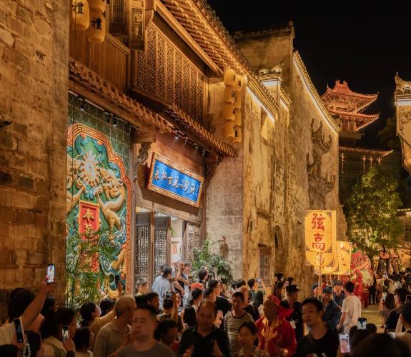 婺源弦高城一期盛大开街---关于设计施工背后的故事