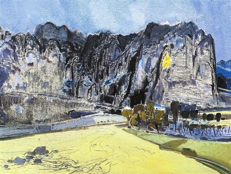 饮马沟沿岸　（油画）　李源