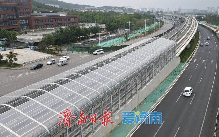 济南轨交8号线全封闭框架式声屏障建设进入尾声