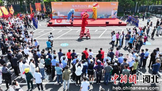 非遗舞狮展演。 熊华明 摄