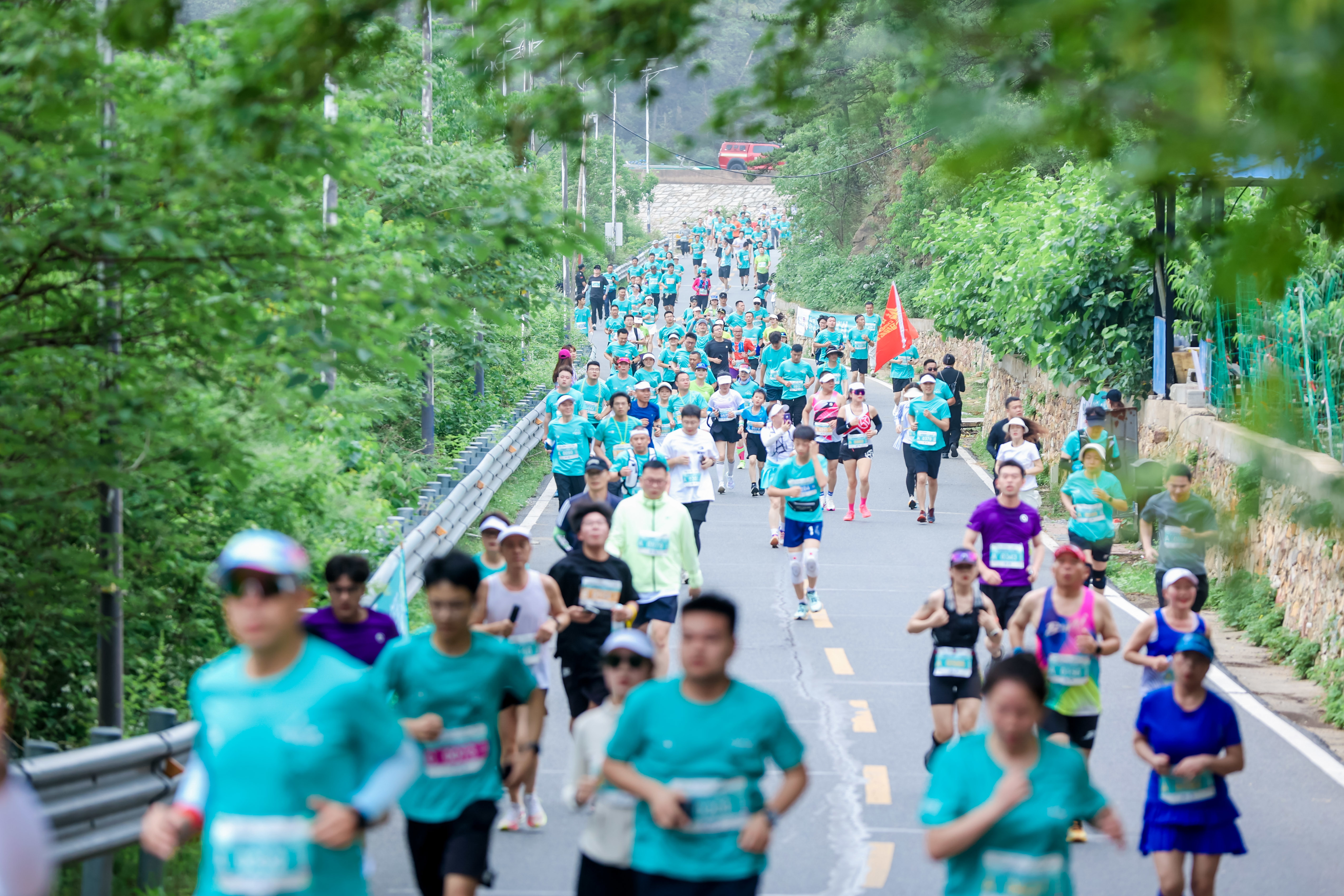 万人竞逐勇攀双峰之巅 2025湖北孝感双峰山登山大会开赛