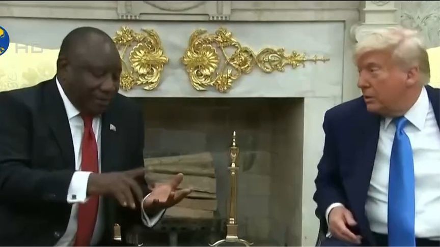 特朗普与南非总统白宫起争执，播放视频当面指控南非“迫害白人”