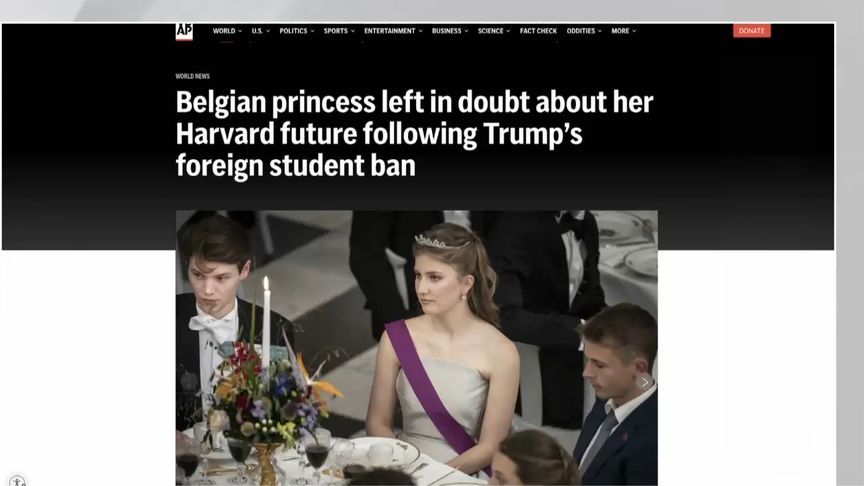 影响外交？比利时未来女王正在哈佛就读，比王室回应